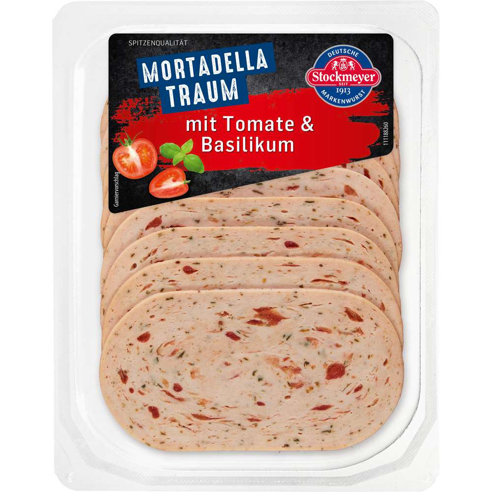 Produktabbildung Stockmeyer Mortadella Traum, Tomate/Basilikum