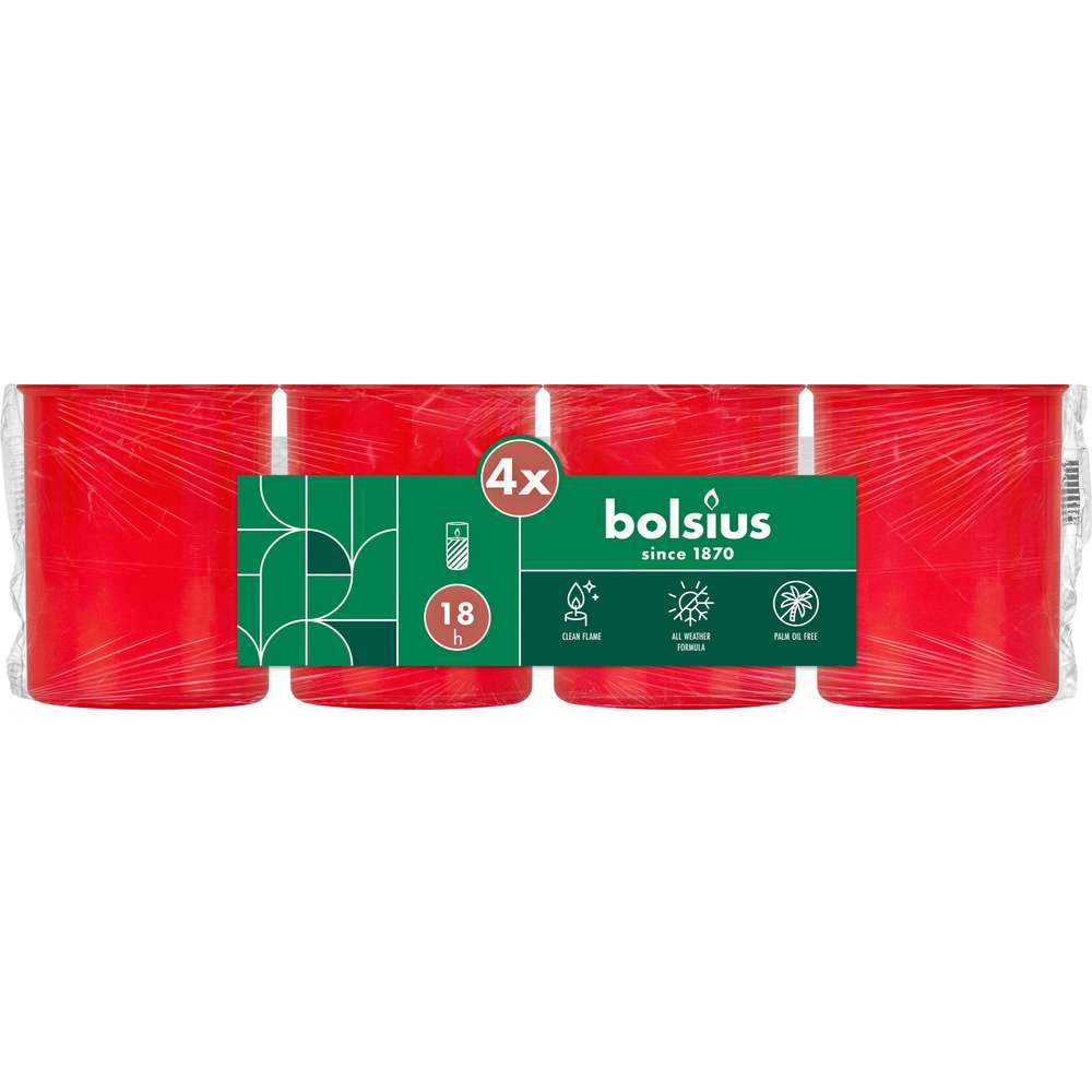 Produktabbildung Bolsius Stundenbrenner Nr.40, rot