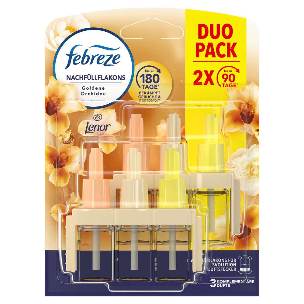 Produktabbildung Febreze Duftstecker 3 Volution Nachfüller, Goldene Orchidee