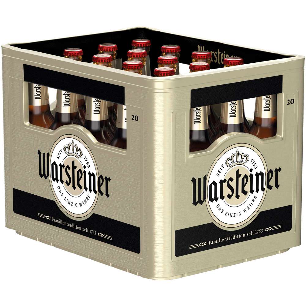 Produktabbildung Warsteiner Pilsener Bier, alkoholfrei (20x 0,500 Liter)