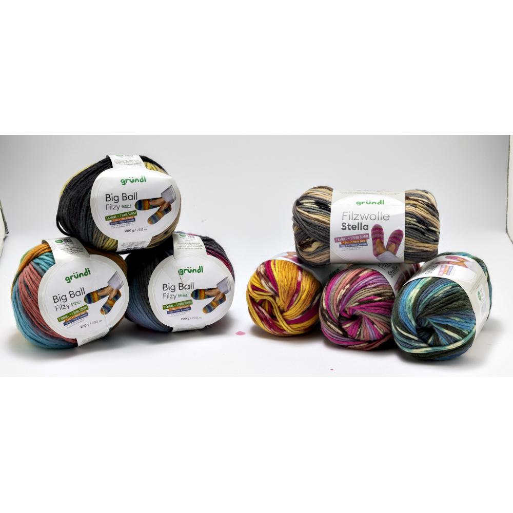 Produktabbildung keine Marke Big Ball Filzy, je 200 g-Knäuel