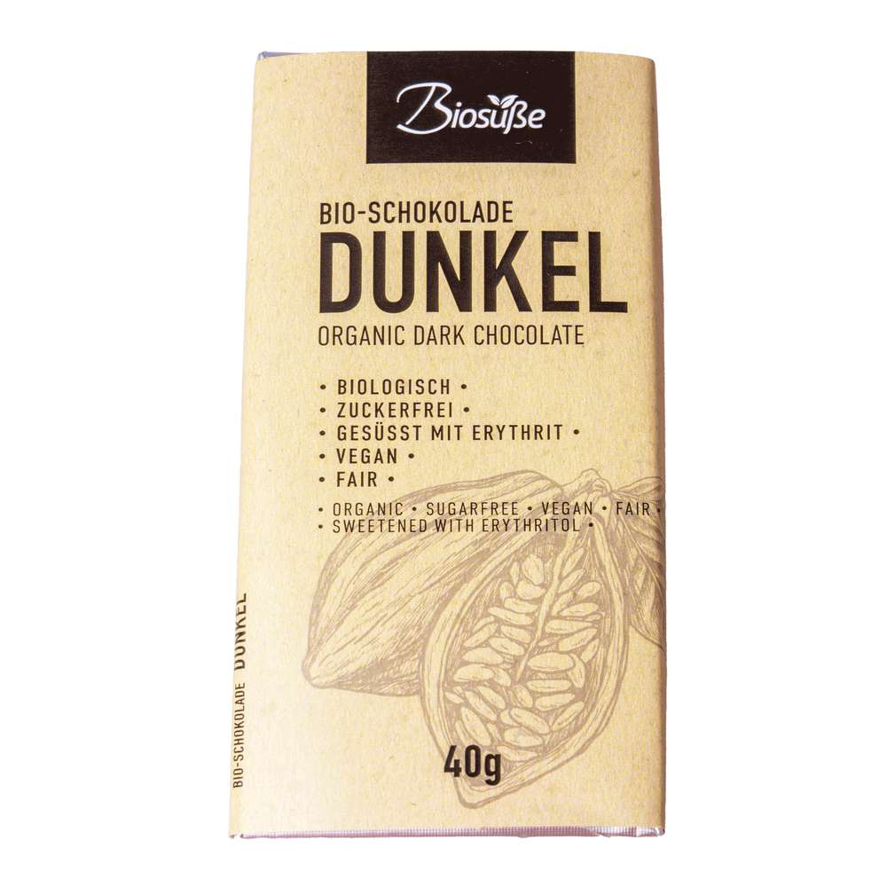 Produktabbildung Biosüße Bio Tafelschokolade Dunkel