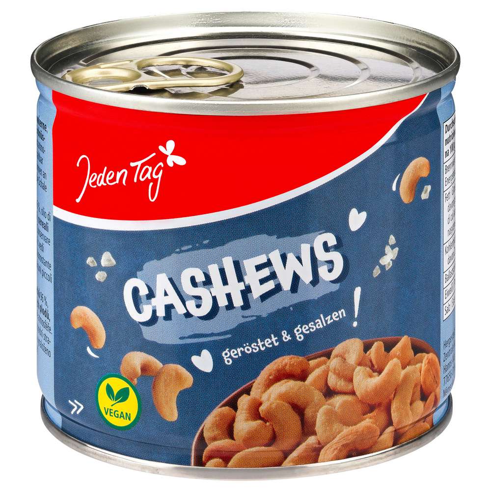 Produktabbildung Jeden Tag Cashews geröstet & gesalzen