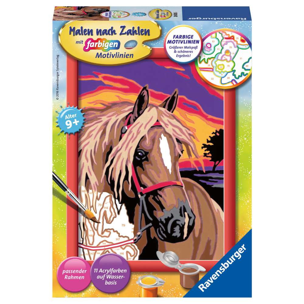 Produktabbildung Ravensburger Malen nach Zahlen Creart, Pferdetraum