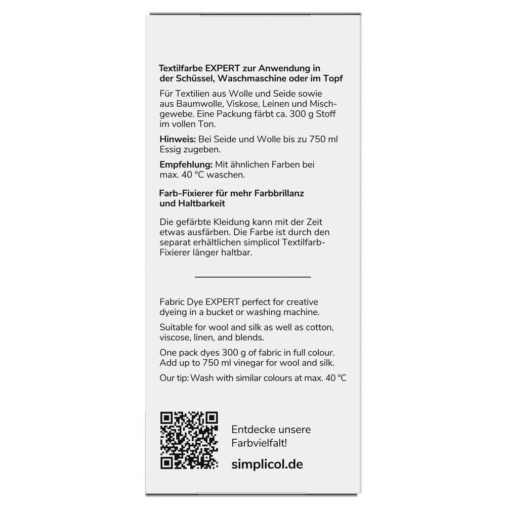 Produktabbildung simplicol Textilfarbe Expert, Efeu-Grün