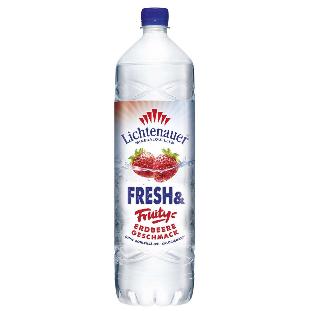 Produktabbildung Lichtenauer Fresh & Fruity Mineralwasser, Erdbeere
