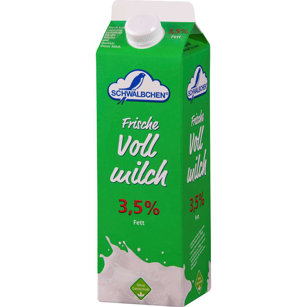 Produktabbildung Schwälbchen Frische Vollmilch, länger haltbar 3,5% Fett