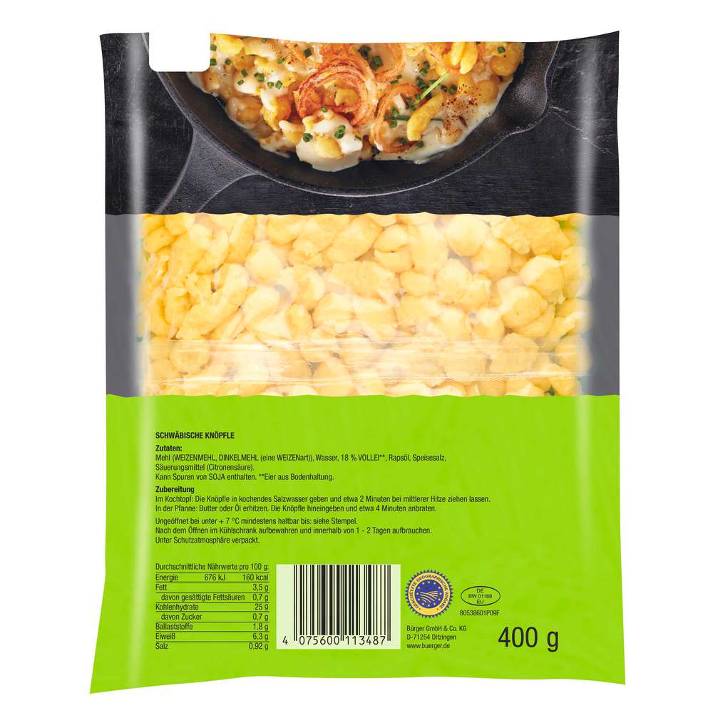 Produktabbildung Bürger Eierknöpfle