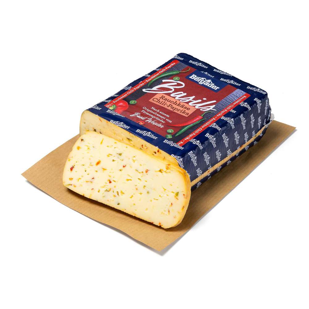 Produktabbildung GLOBUS Käsetheke Basils Rauchkäse Chili-Paprika 