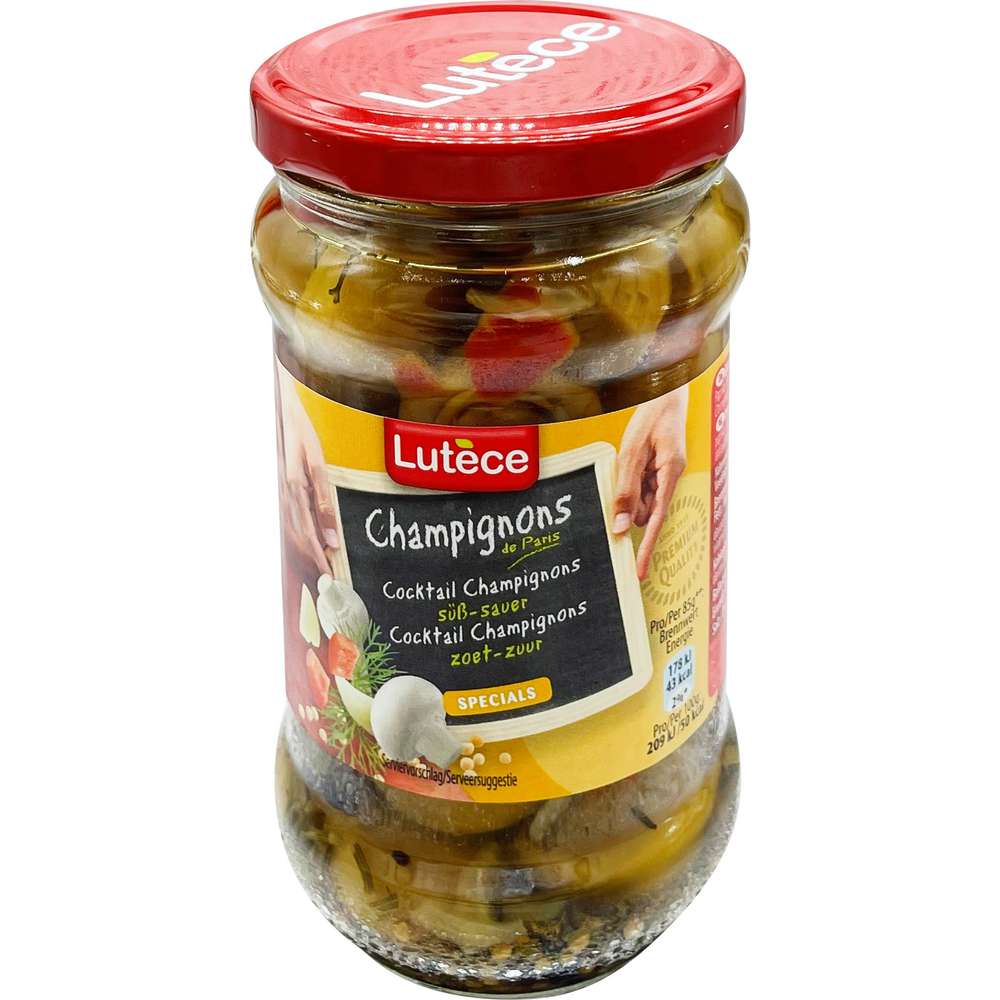 Produktabbildung Lutece Champignons, süß-sauer