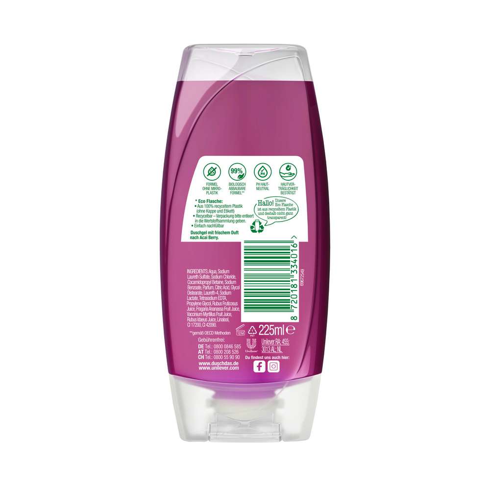 Produktabbildung Duschdas Duschgel, Acai Berry