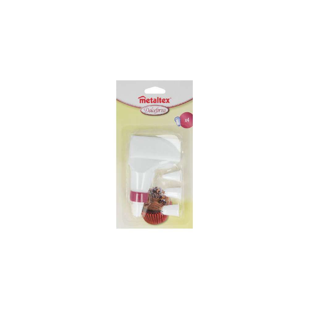 Produktabbildung Metaltex Spritzbeutel klein mit 4 Tüllen,
