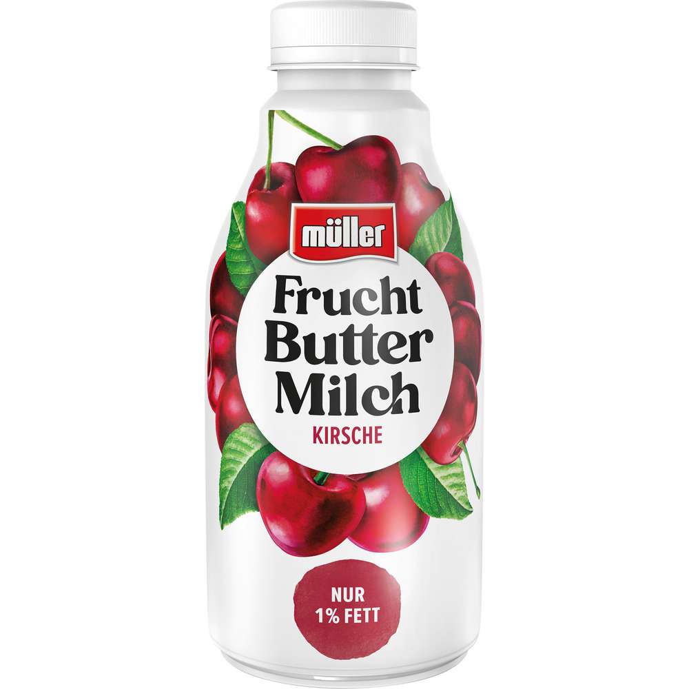 Produktabbildung Müller Fruchtbuttermilch, Kirsche