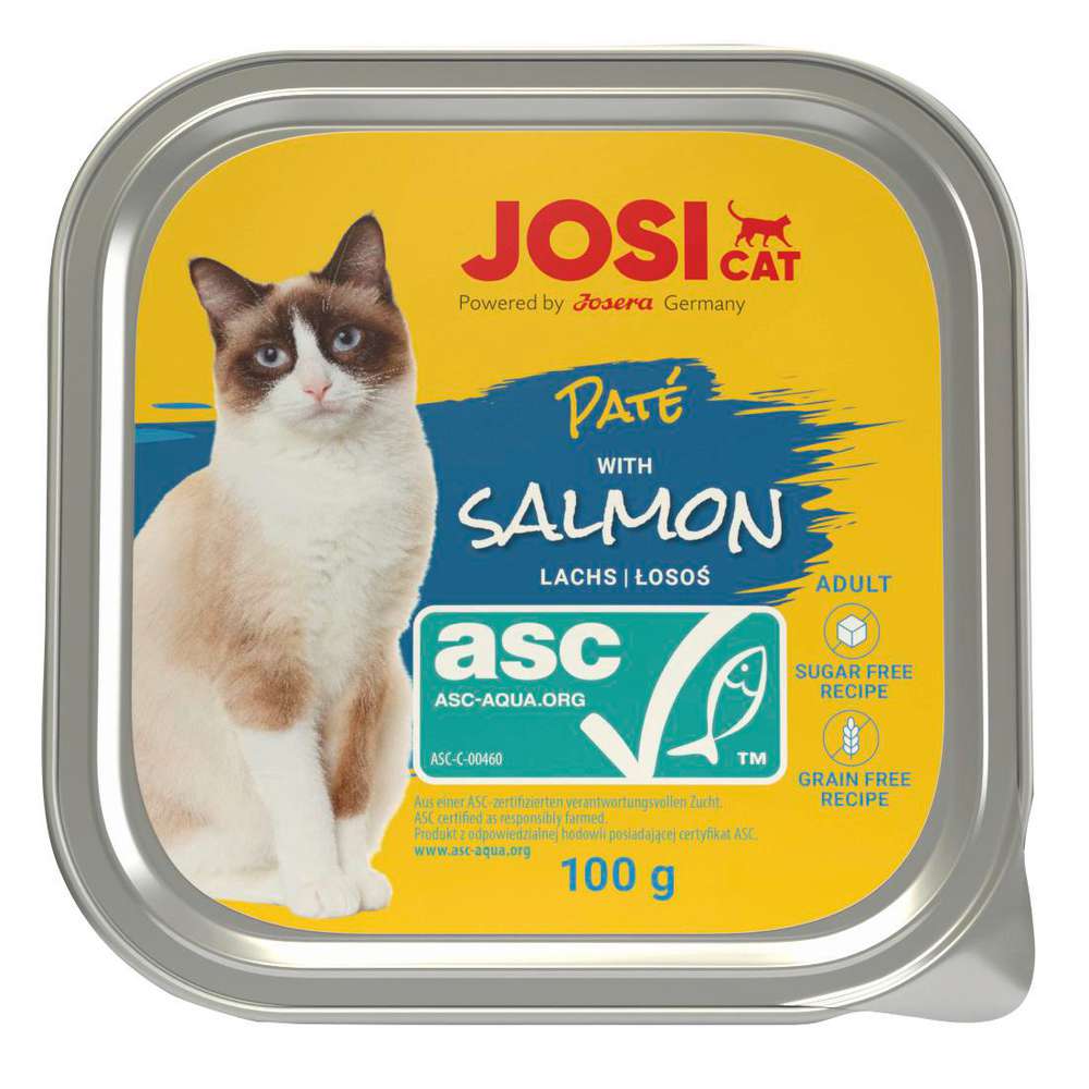 Produktabbildung JosiCat Katzen-Nassfutter, Lachs/ASC