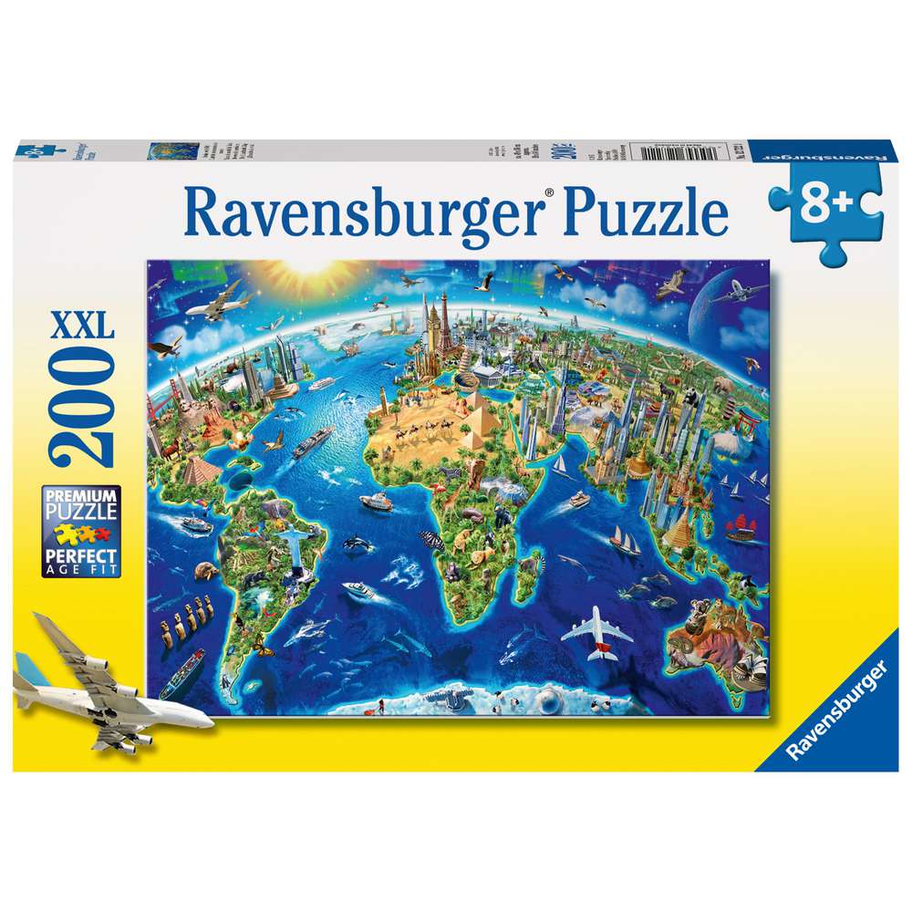 Produktabbildung Ravensburger Puzzle 200 Teile, Große weite Welt