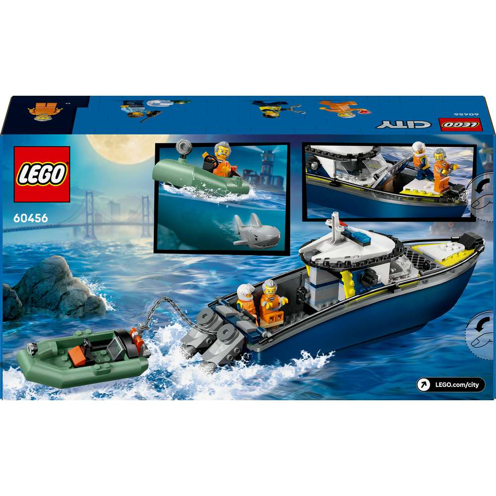 Produktabbildung Lego LEGO City Verfolgungsjagd im Polizeiboot 60456