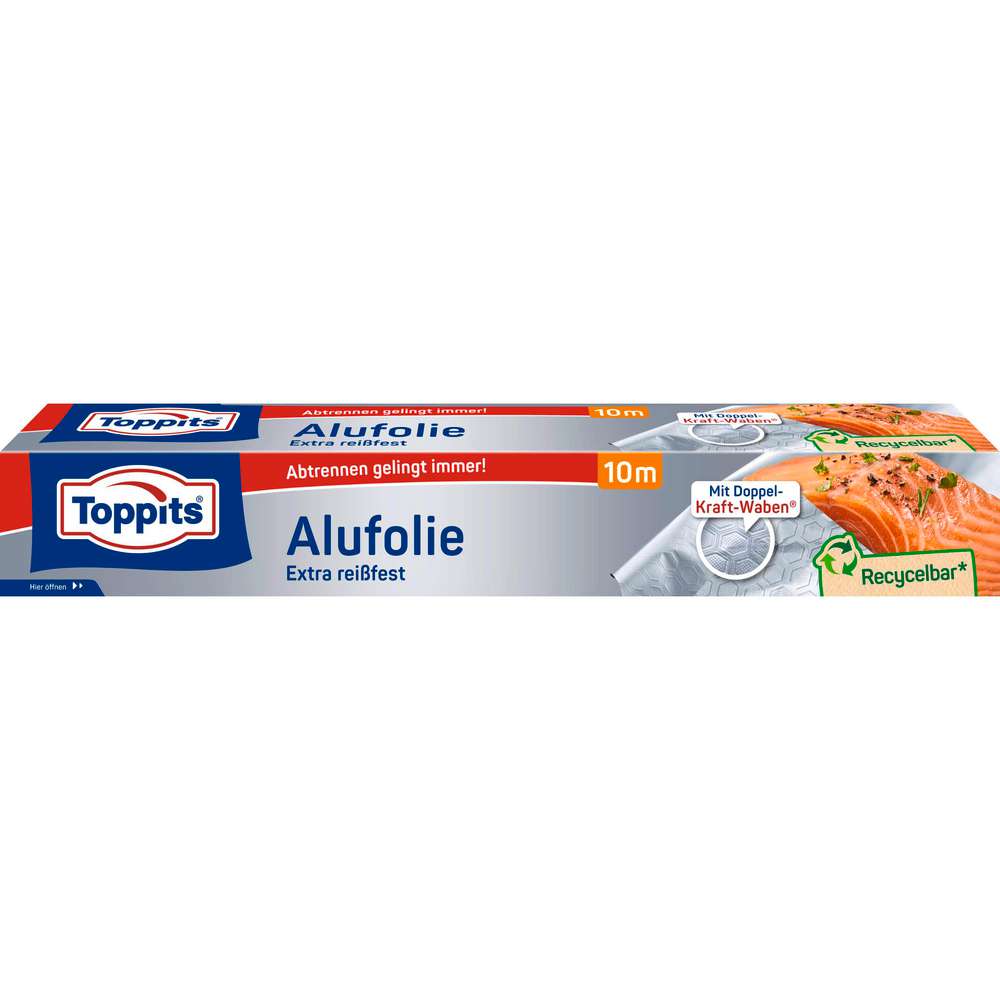 Produktabbildung Toppits Alufolie, extra reißfest