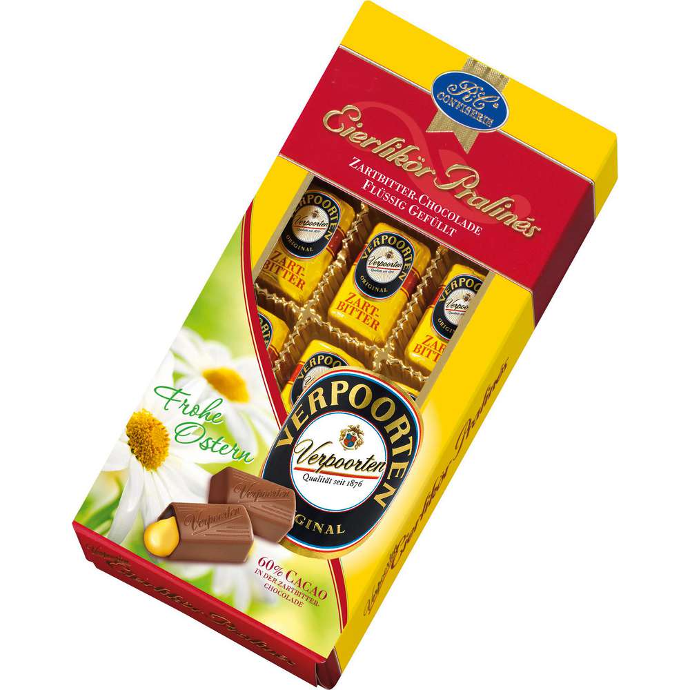 Produktabbildung Verpoorten Eierlikör-Osterpralinen, zartbitter