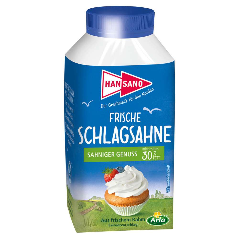 Produktabbildung Hansano Schlagsahne 30% Fett