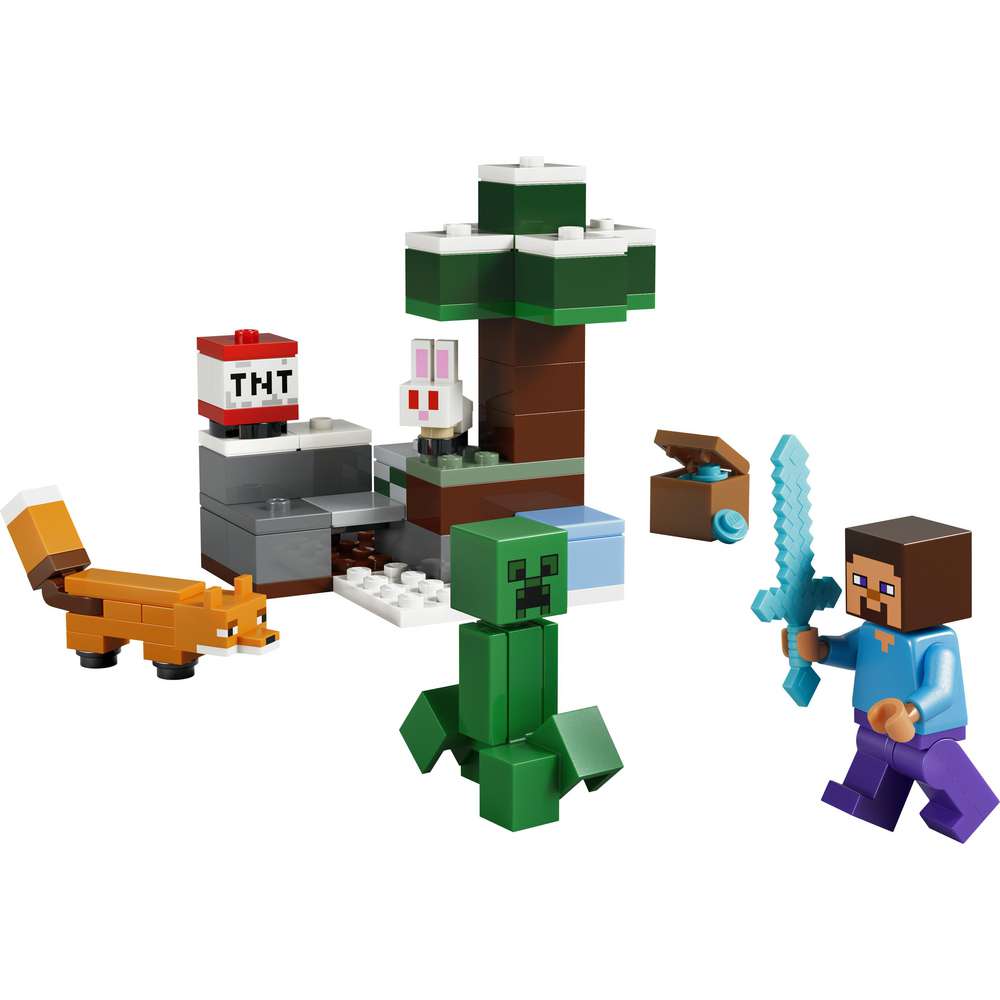 Produktabbildung Lego LEGO Minecraft Steves Abenteuer in der Taiga 21583