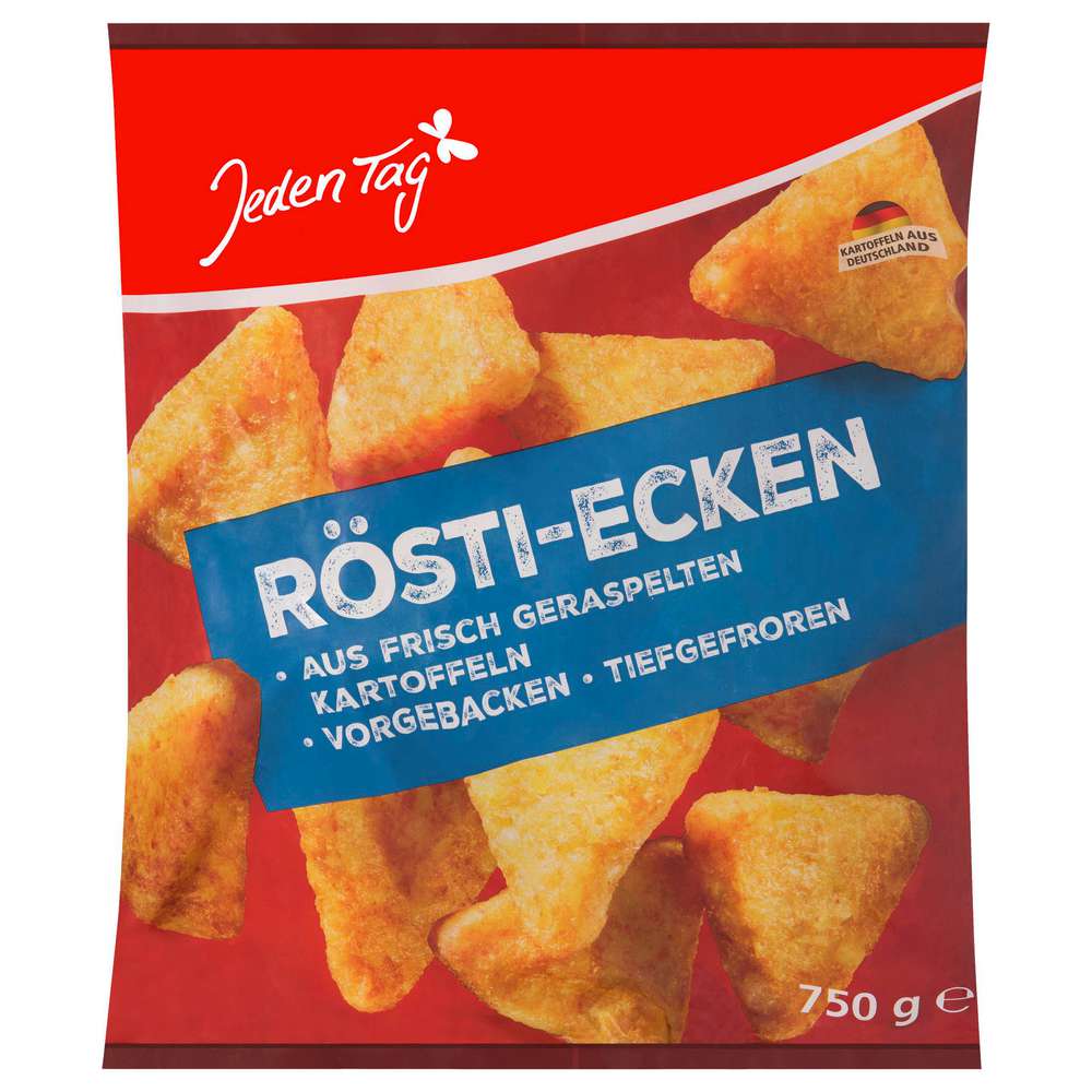 Produktabbildung Jeden Tag  Rösti Ecken, tiefgefroren 