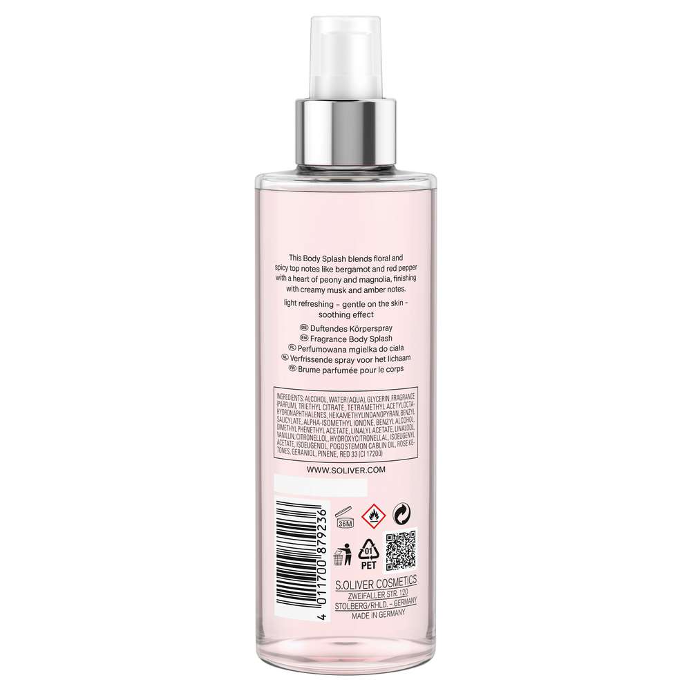 Produktabbildung s.Oliver Bodymist For Her, elegant Floral