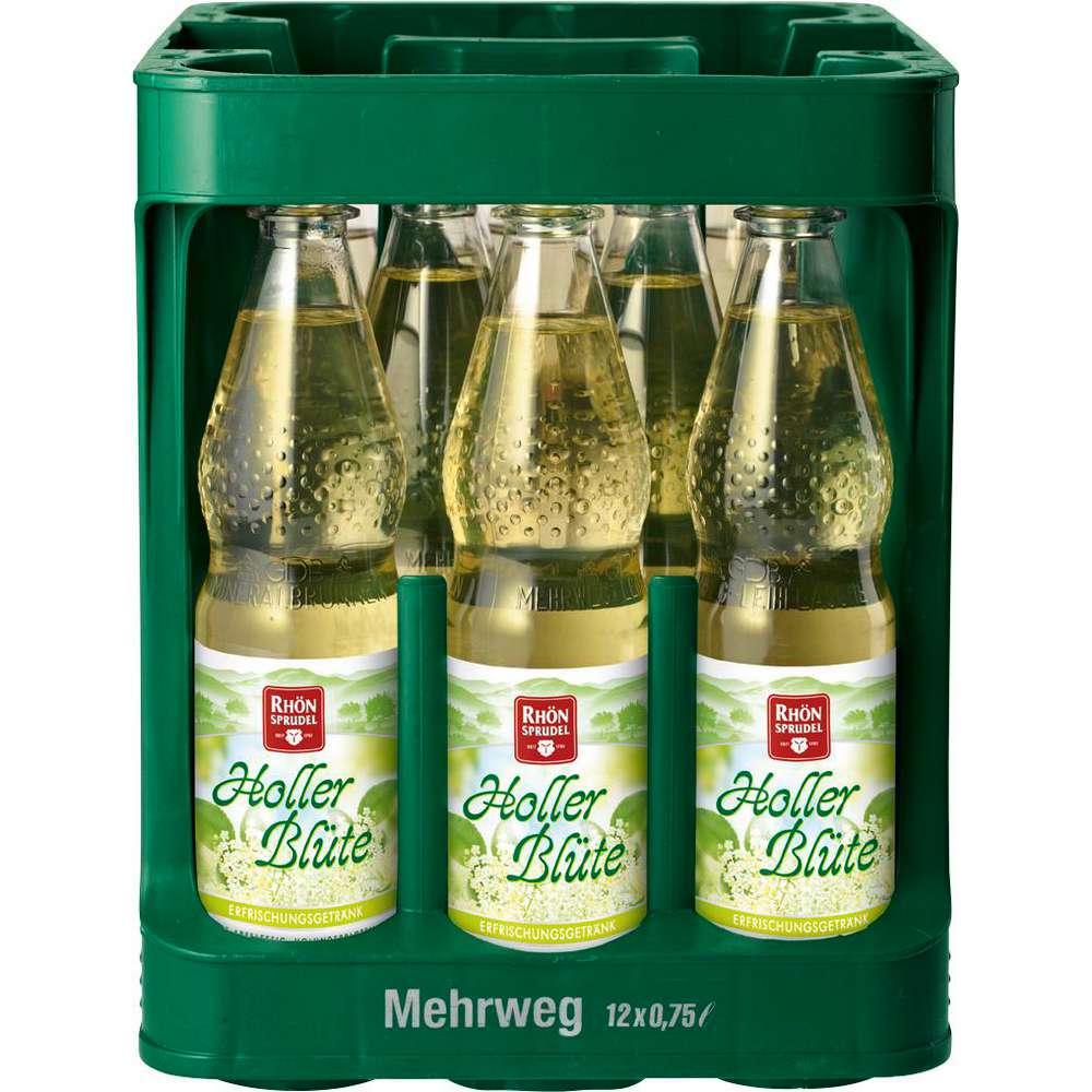 Produktabbildung Rhön Sprudel Hollerblüte, Erfrischungsgetränk (12x 0,750 Liter)
