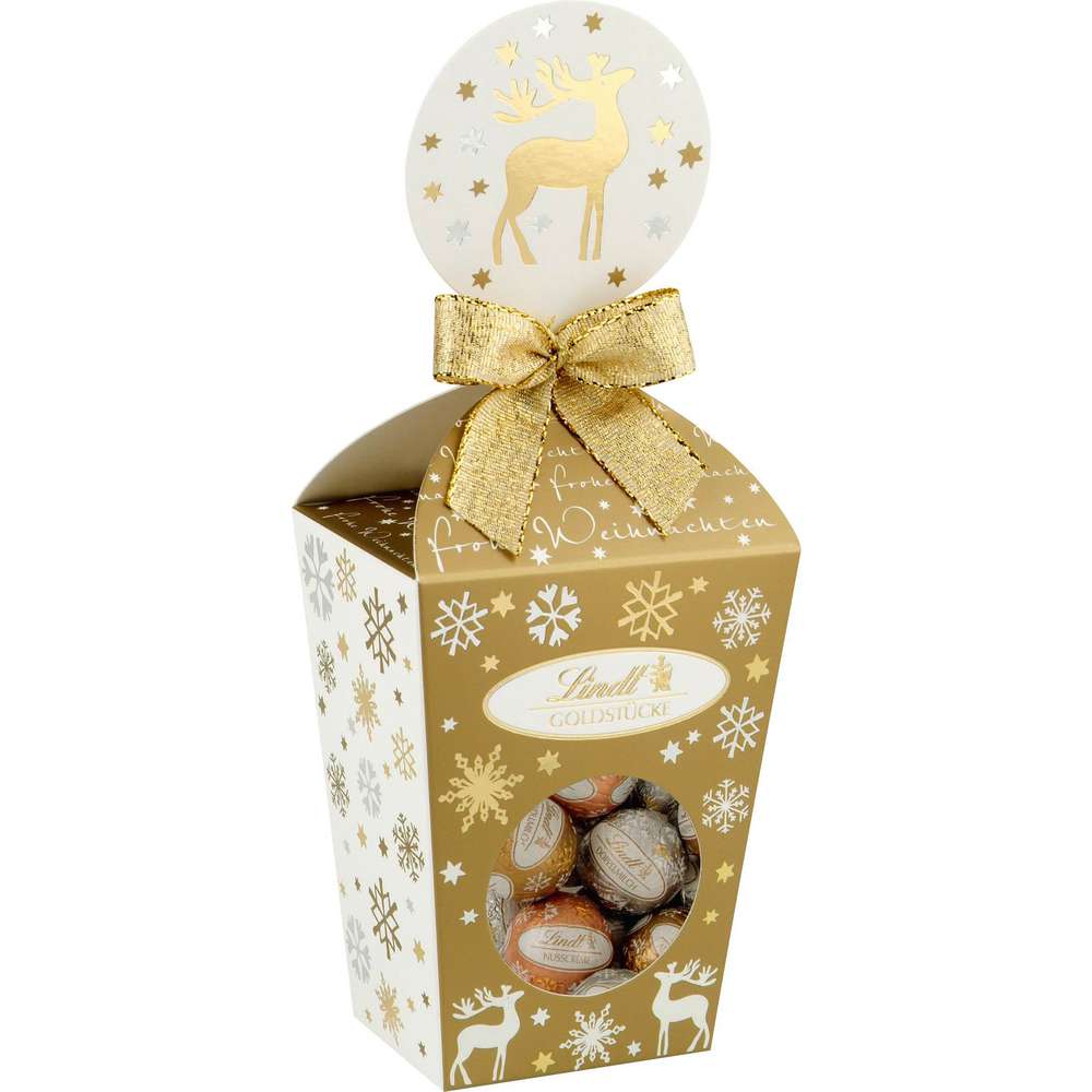 Produktabbildung Lindt Mini Schokolade Goldstücke