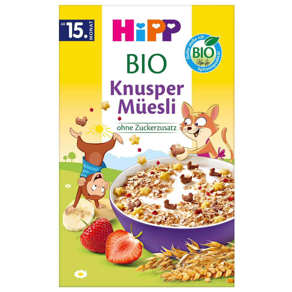 Produktabbildung Hipp Bio Knusper-Müsli Knusper Müesli, ohne Zuckerzusatz