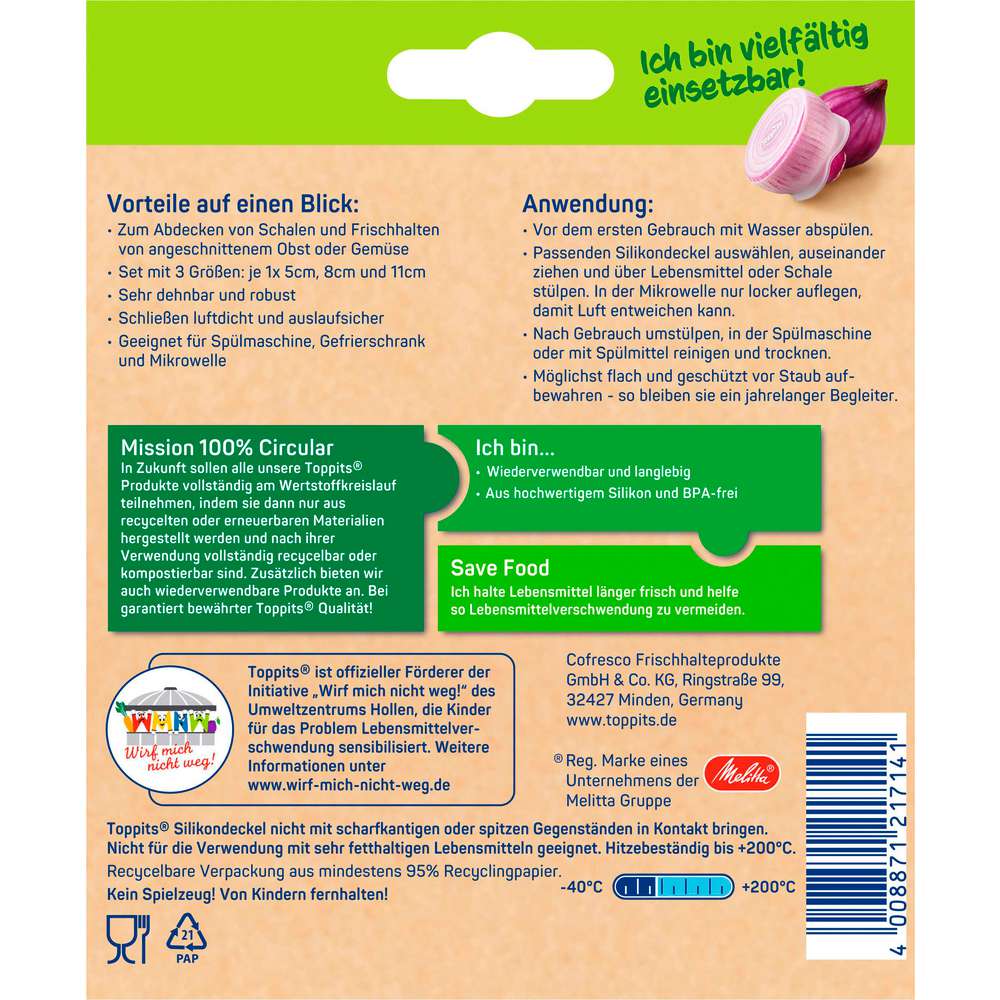 Produktabbildung Toppits Silikondeckel