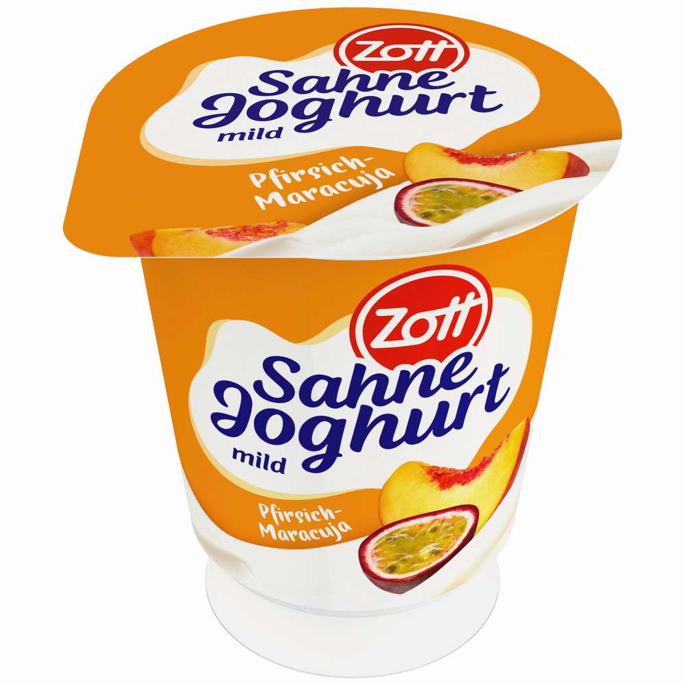 Produktabbildung Zott Sahnejoghurt, Pfirsich Maracuja