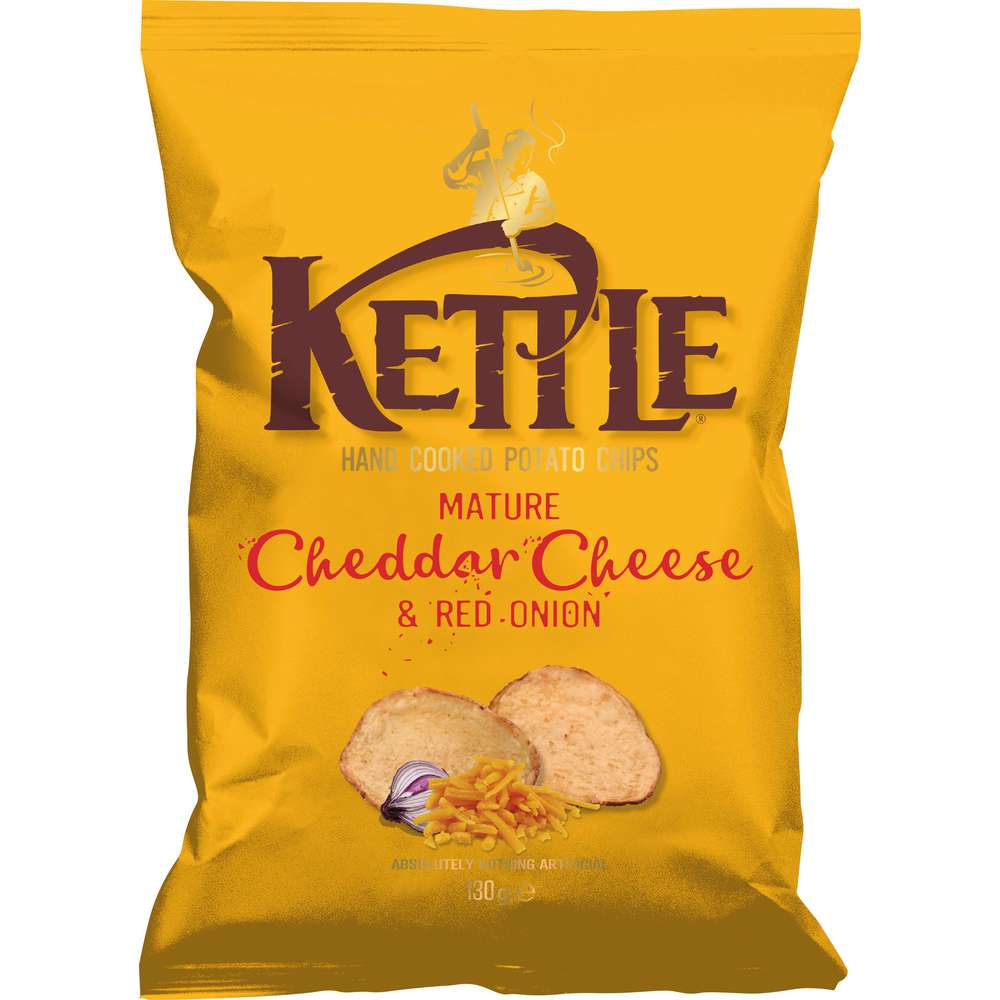 Produktabbildung Kettle Chips Cheddar+Onion