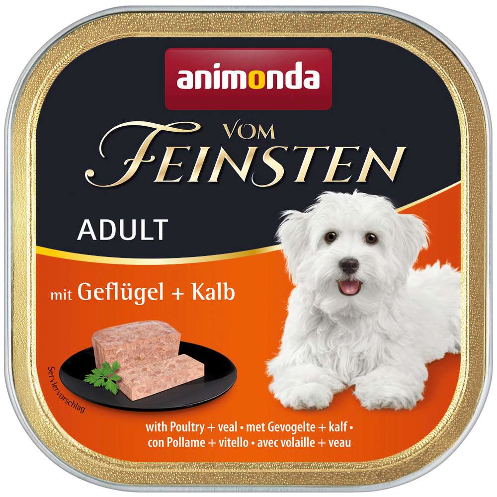 Produktabbildung animonda Hunde-Nassfutter vom Feinsten, Geflügel/Kalb
