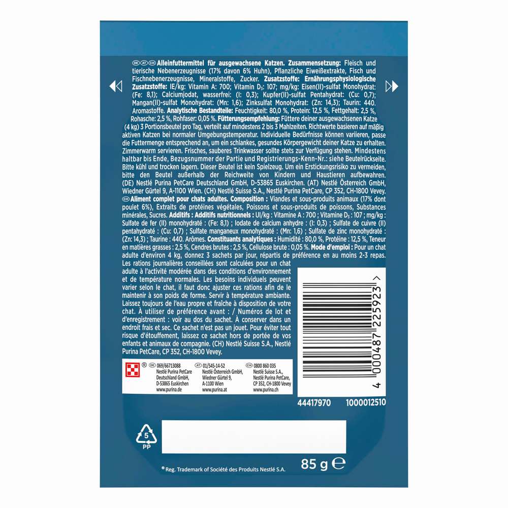 Produktabbildung Purina Katzen-Nassfutter Gourmet Perle, Huhn in Streifen