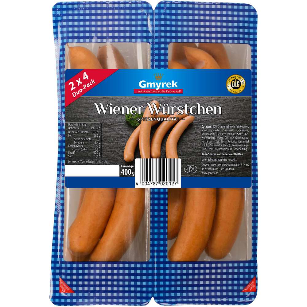 Produktabbildung Gmyrek Wiener Würstchen Duo