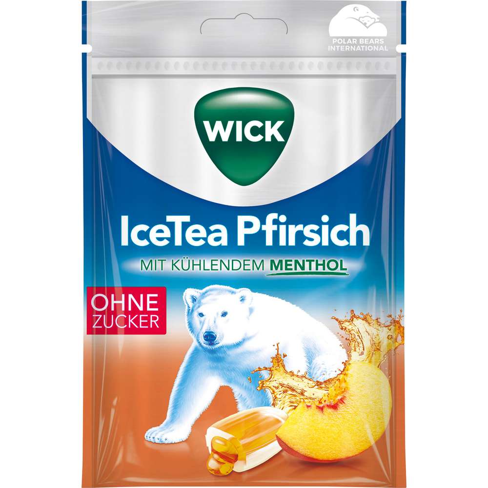 Produktabbildung Wick Bonbons, IceTea Pfirich
