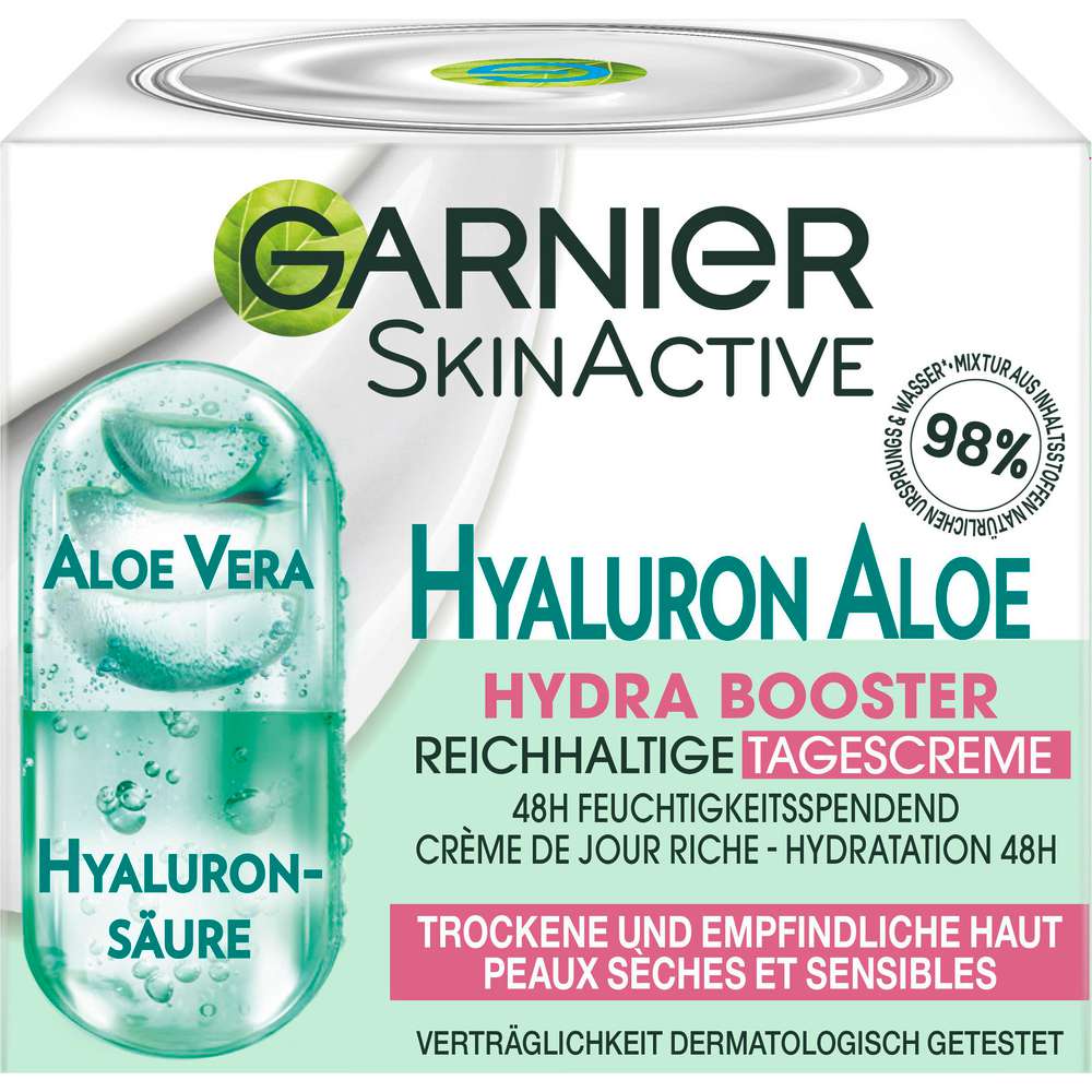 Produktabbildung Garnier Skin Active Tagescreme, Hyaluron Aloe