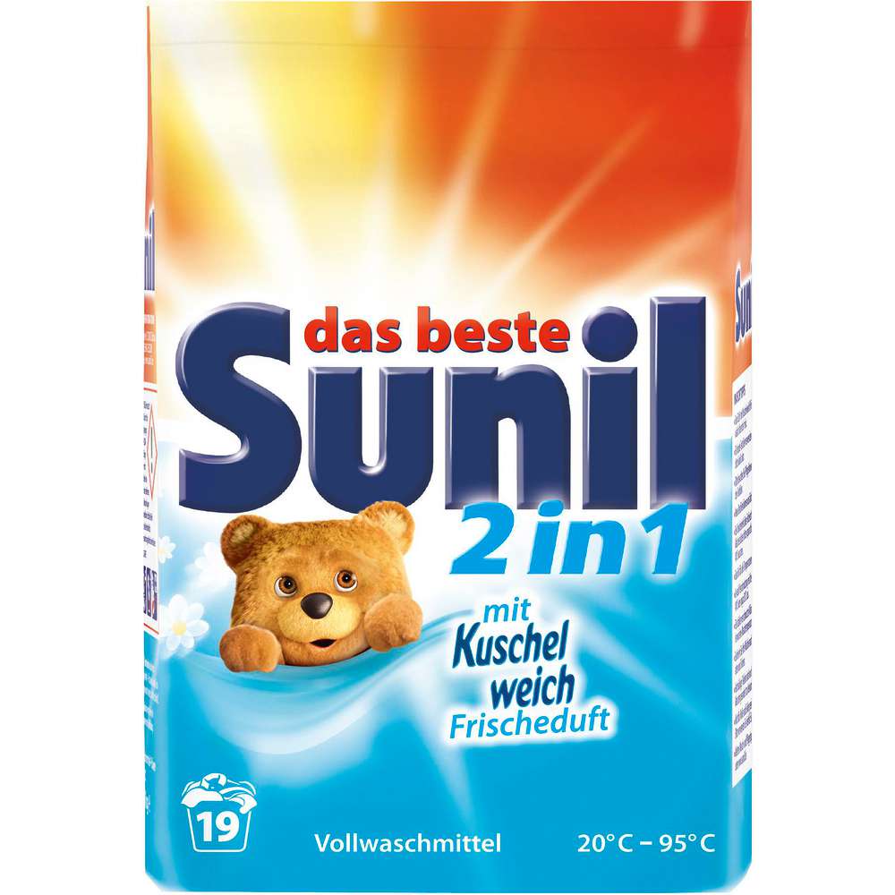 Produktabbildung Sunil Voll-Waschmittel, Pulver 2in1