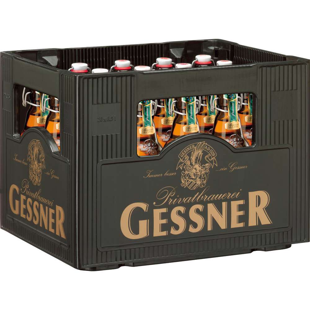 Produktabbildung Gessner Premium Pilsener Bier, 4,9 % (20x 0,500 Liter)