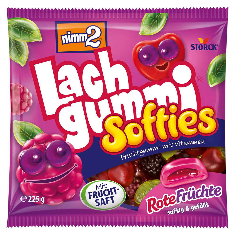 Produktabbildung Nimm2 Lachgummi Softies, rote Früchte