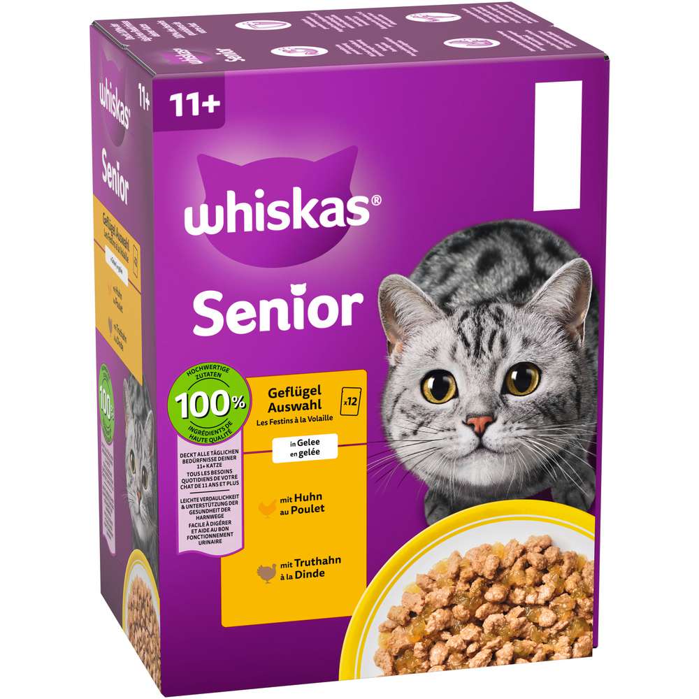Produktabbildung Whiskas Katzen-Nassfutter, Geflügel Auswahl
