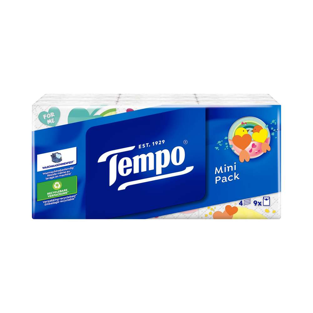 Produktabbildung Tempo Kinder Taschentücher, Mini Pack