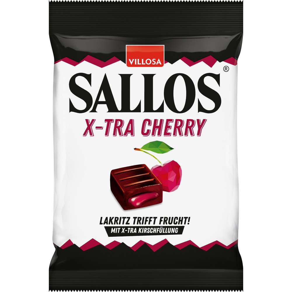 Produktabbildung Sallos Lakritz Bonbons mit Kirsch-Füllung X-tra Cherry