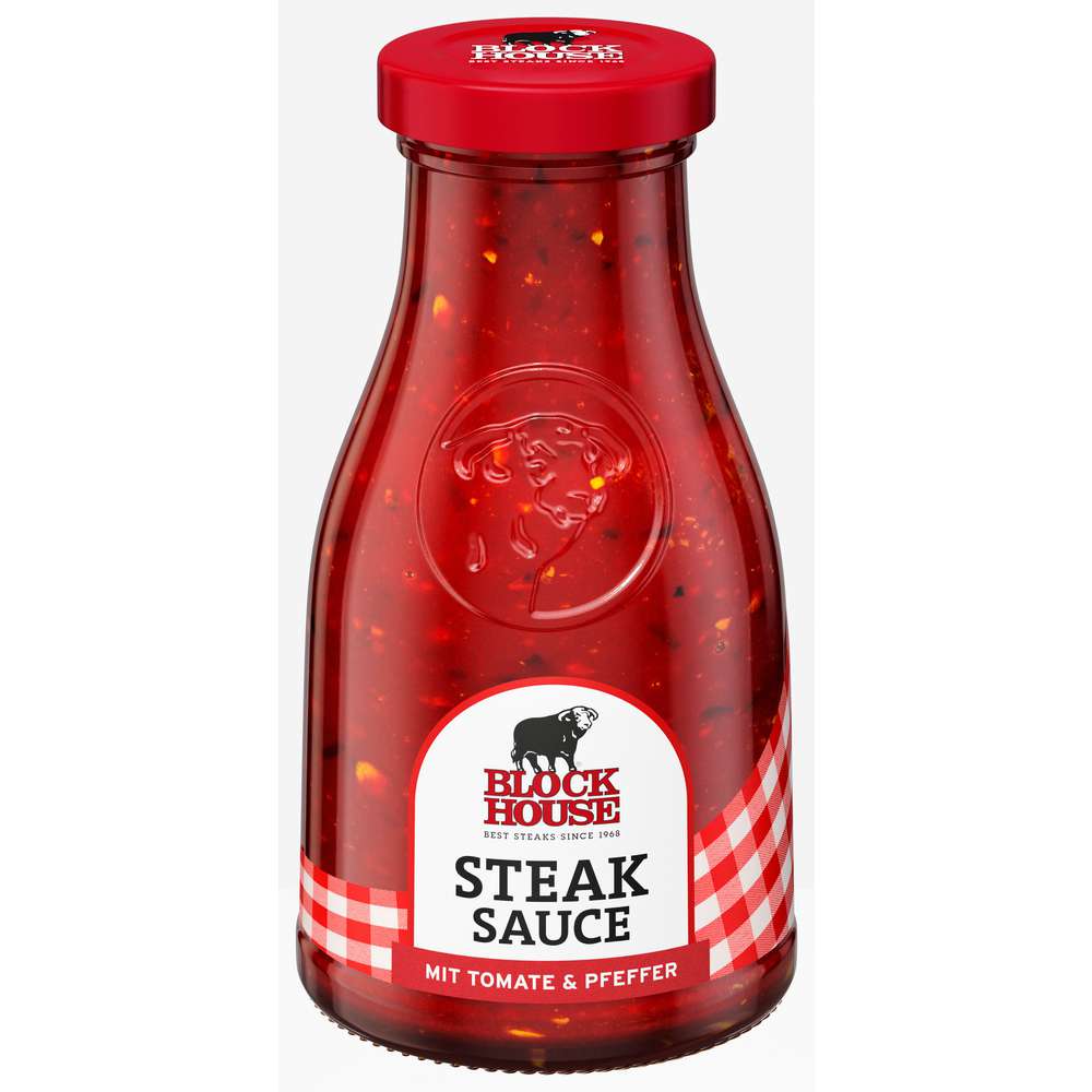 Produktabbildung Block House Steaksauce, mit Tomaten und Pfeffer
