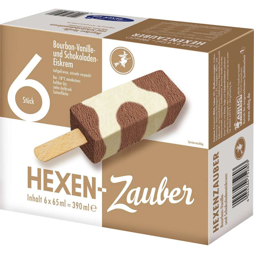 Produktabbildung Hexen-Eis Stieleis, Bourbon Vanille-Schokolade