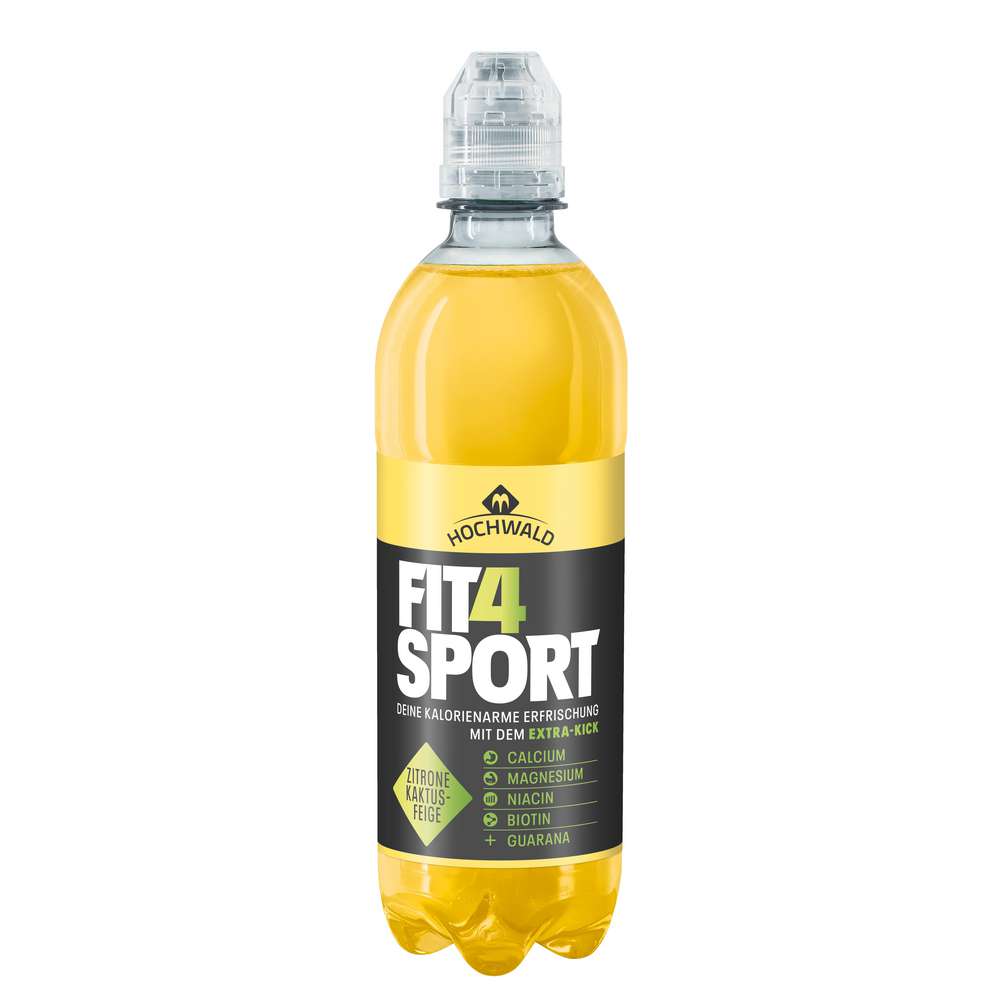 Produktabbildung Hochwald Fit4Sport Erfrischungsgetränk, Zitrone-Kaktusfeige