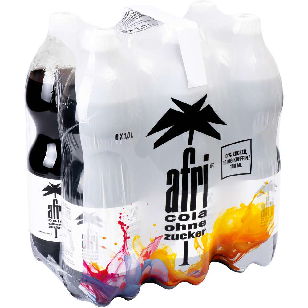 Produktabbildung Afri Cola, zuckerfrei (6x 1,000 Liter)