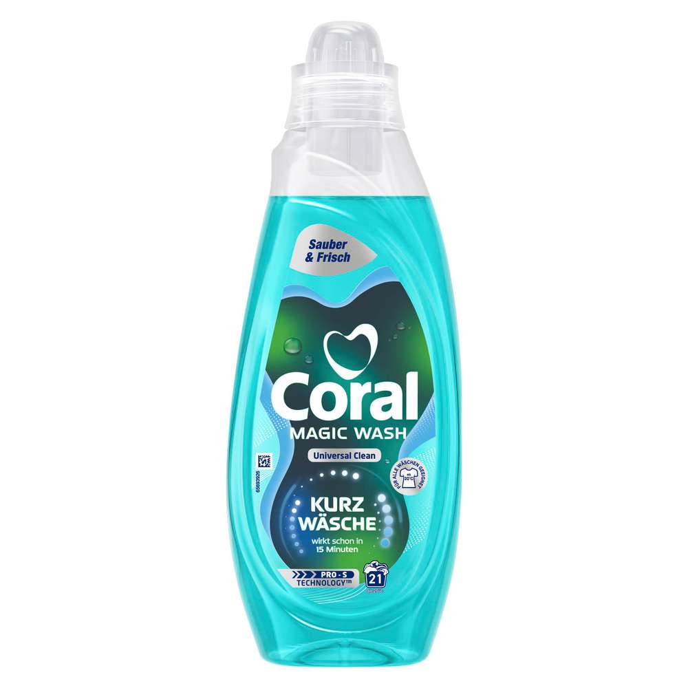 Produktabbildung Coral Waschmittel flüssig Magic Wash, Quick & Care