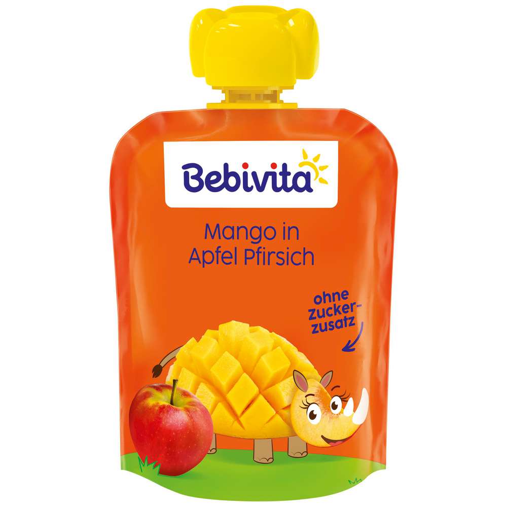 Produktabbildung Bebivita Quetschie Mango in Apfel Pfirsich