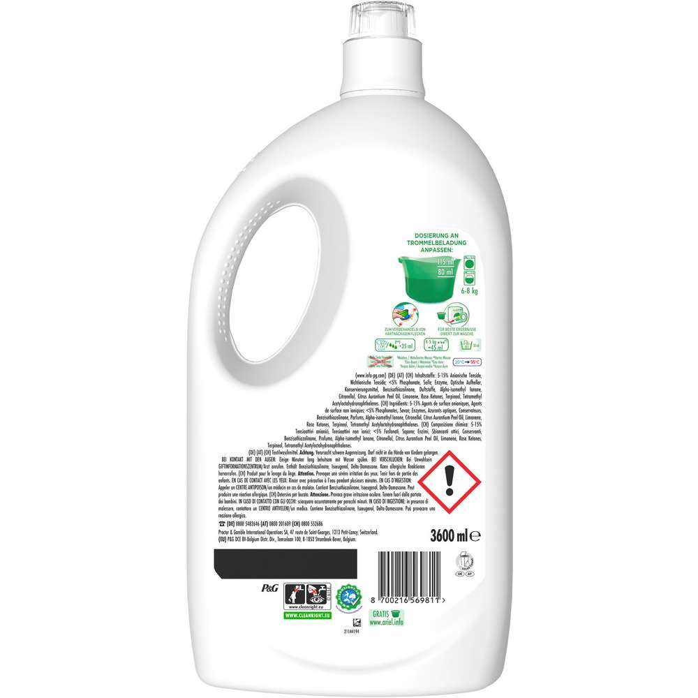 Produktabbildung Ariel Universal-Waschmittel, flüssig
